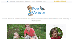 Desktop Screenshot of evavarga.net